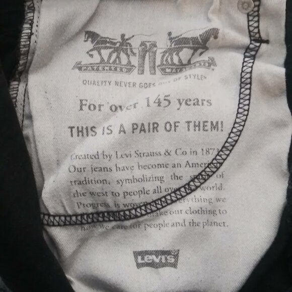 Levi's 502 Men's black/dark gray jeans - Picture 13 of 16